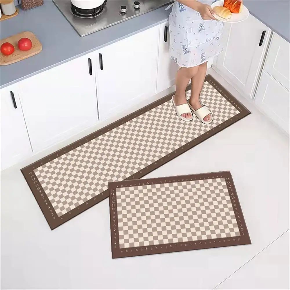 Kitchen Floor Mat Bedroom Living Room Long Bedside Area Rug Hallway Soft Washable Carpet Anti Slip Bathroom Entrance Doormat