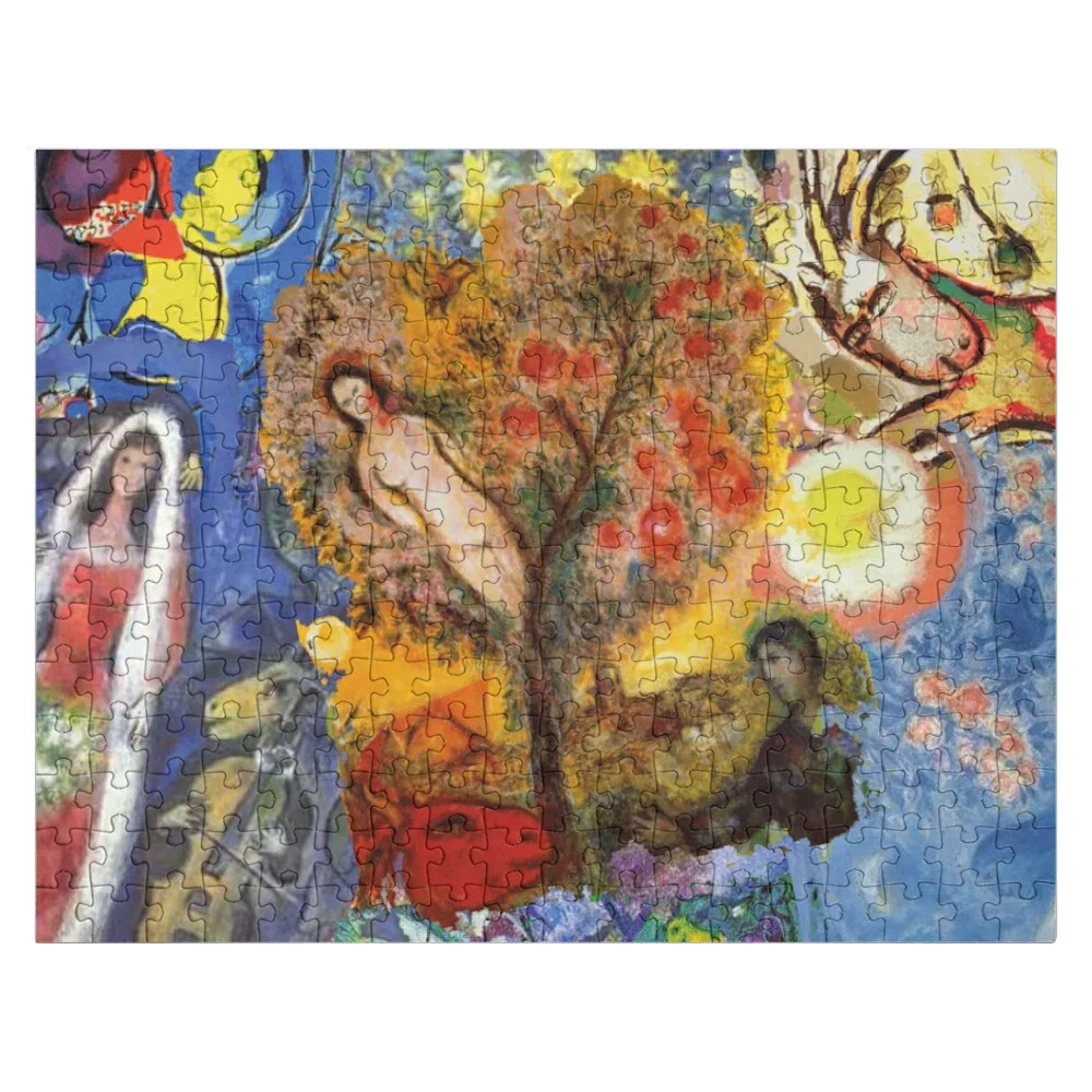 Chagall Jigsaw Puzzle Personalised Puzzle Custom Wooden Puzzle Name Adult Wooden Puzze Wood Puzzle