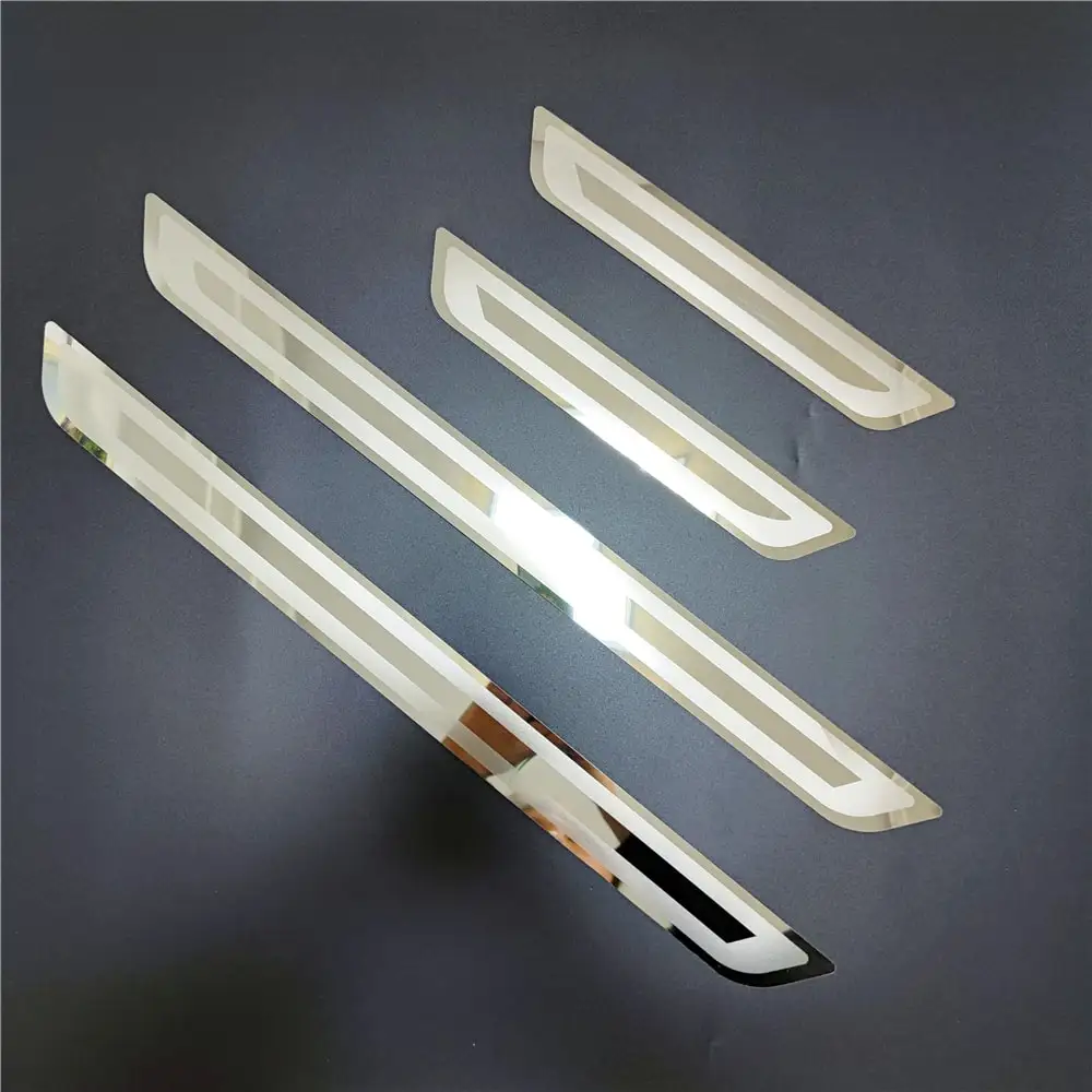 For Mitsubishi Outlander 2007-2021 2022 2023 2024 Door Sill Scuff Plate Guards Trim Stainless Kick Pedal Bar Car Styling Sticker