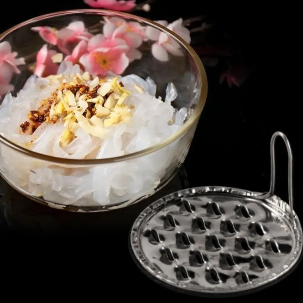 Raspador de Gelatina de Acero Inoxidable, Raspador Manual Multifuncional para Fideos Fríos, Raspador de Gelatina Resistente al Desgaste, Rallador de Gelatina para Hoteles y Restaurantes