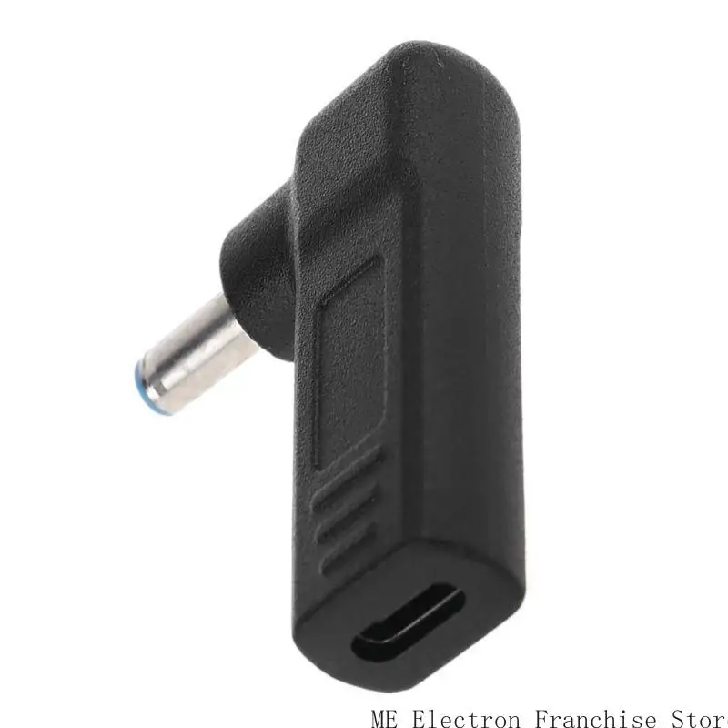 DCパワーアダプターの直角タイプタイプC-4.5x3.0mmの男性プラグアダプターENVY ELITEBOOK 820 G3 820 GのHPにフィットする