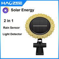 Tuya Smart Zigbee Sunlight Rain Sensor Solar Charging Real-time Rainwater Detector Smart Life App Controlled for House Outdoor
