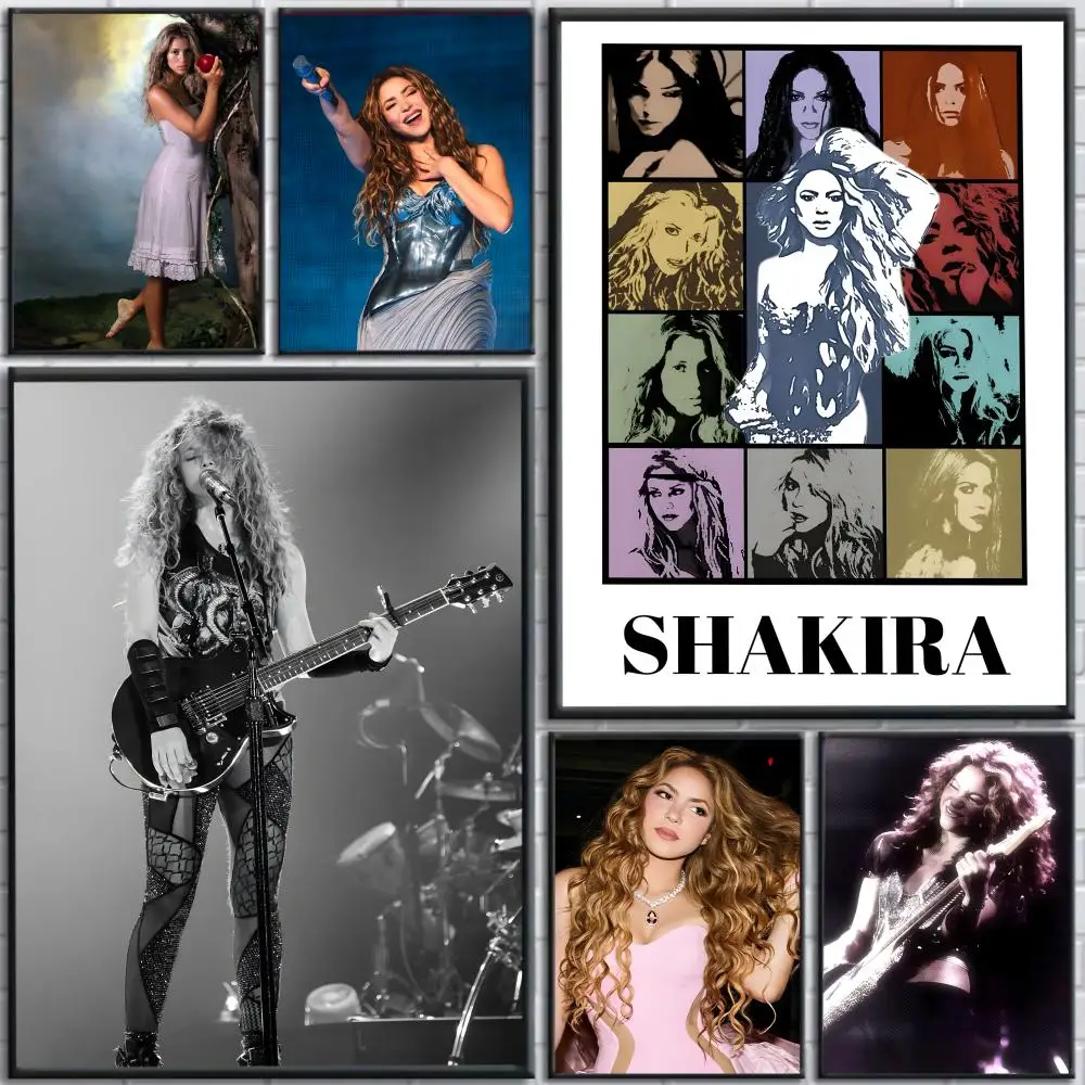 poster-s-shakira-singer-hd-arte-adesiva-a-prova-d'Agua-para-decoracao-estetica-de-casa-sala-de-estar-quarto-e-bar