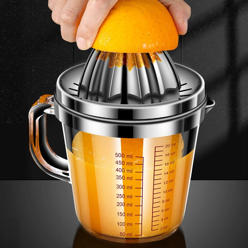 304 Stainless Steel Manual Juicer Kitchen Novel Kitchen Accessories Thick Double-headed Large-capacity Lemon Juicer Tools Dining