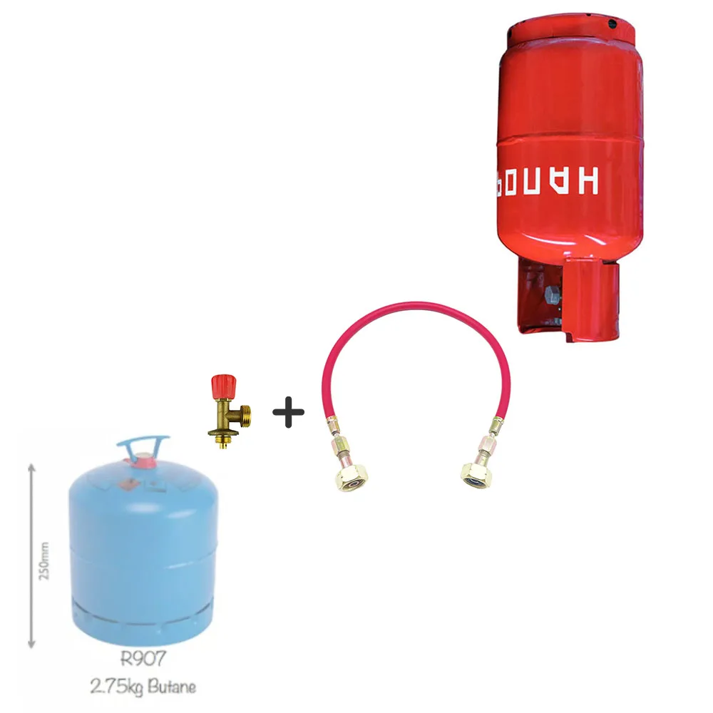 LPG Cylinder Filling Connection Tubes Campingaz Refillable R901/904/907 Butane Gas Adapter