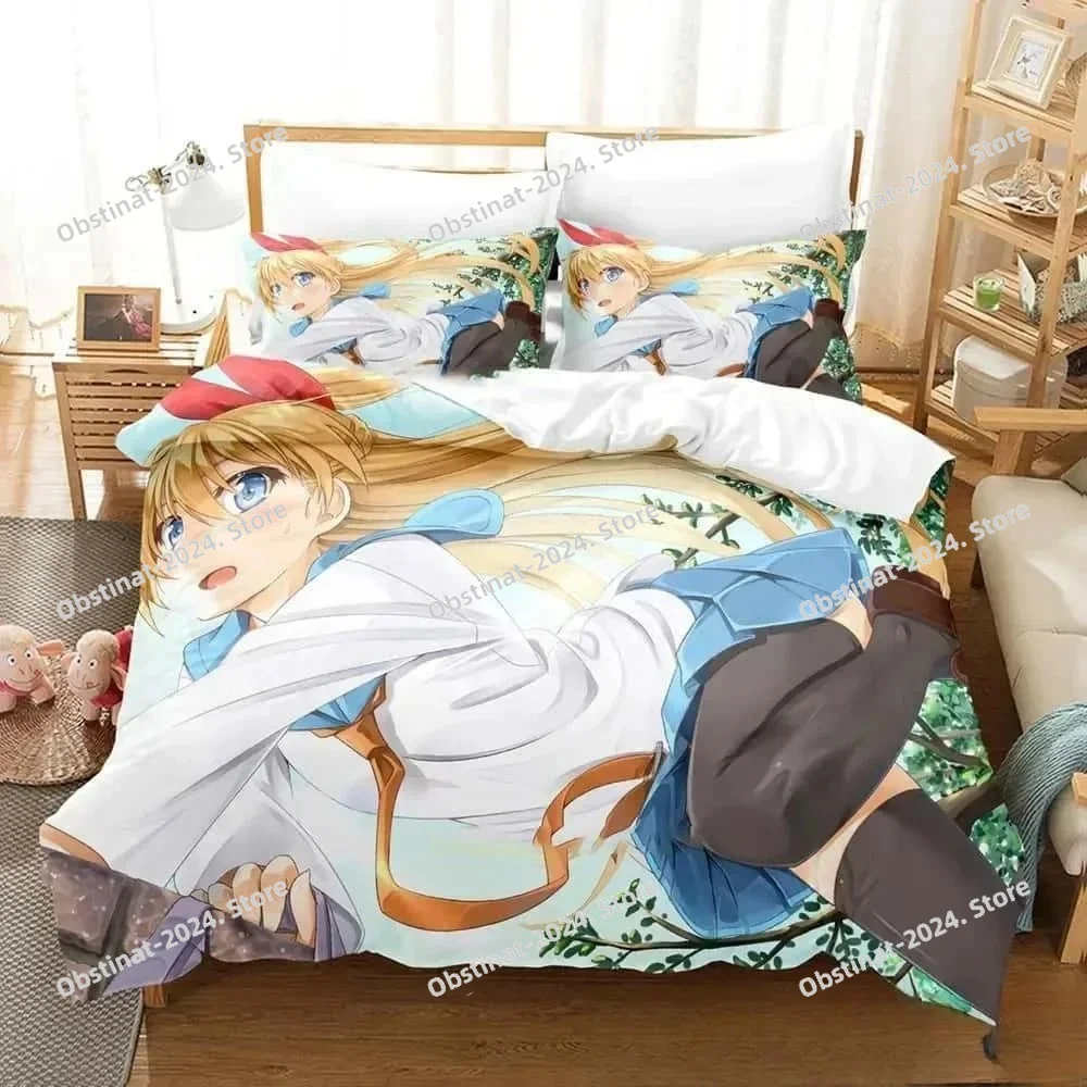 

3D Anime Nisekoi False Love Bedding Set Printed Bed Set Duvet Cover Sheet Pillowcase Bed Soft Quilt Cover Full Queen King Size