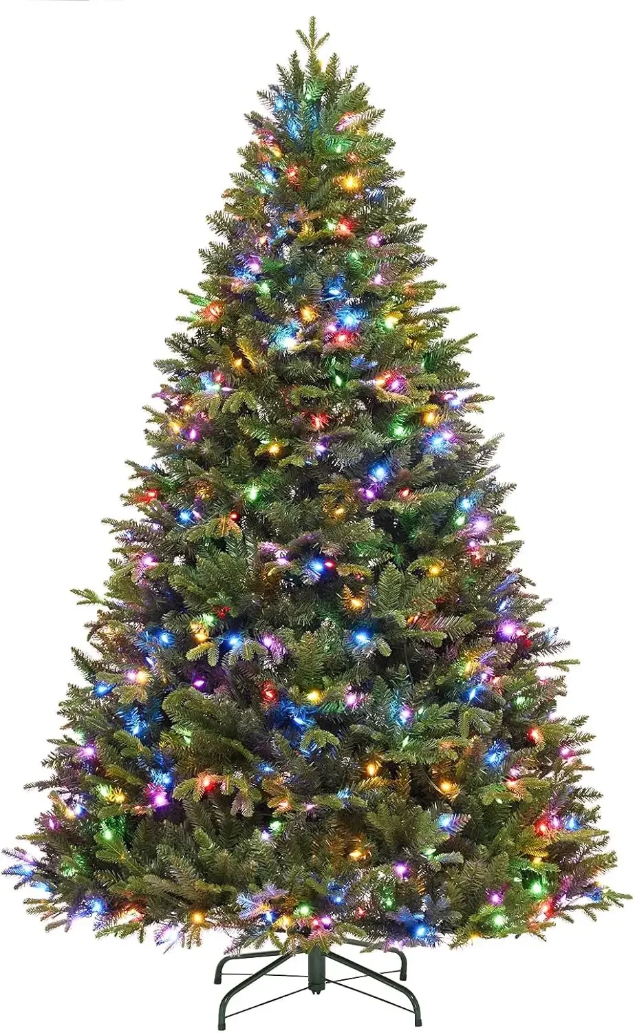 

Somikis 6.5 ft Pre-Lit Premium Artificial Christmas Tree with 400 Multi-Color LED Lights &1695 Branch Tips, Realistic Nordic