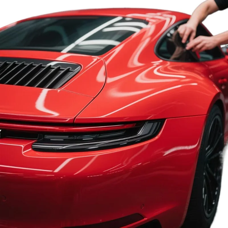 New TPU Color PPF Wrapping Paint Protection Film Color Changing Film Red Glossy Car Films Beauty