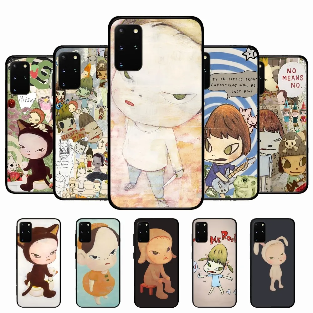 Y-Yoshitomo Girl NaraS Phone Case For Samsung S 9 10 20 21 22 23 30 23 24 Plus Lite Ultra FE S10lite Fundas