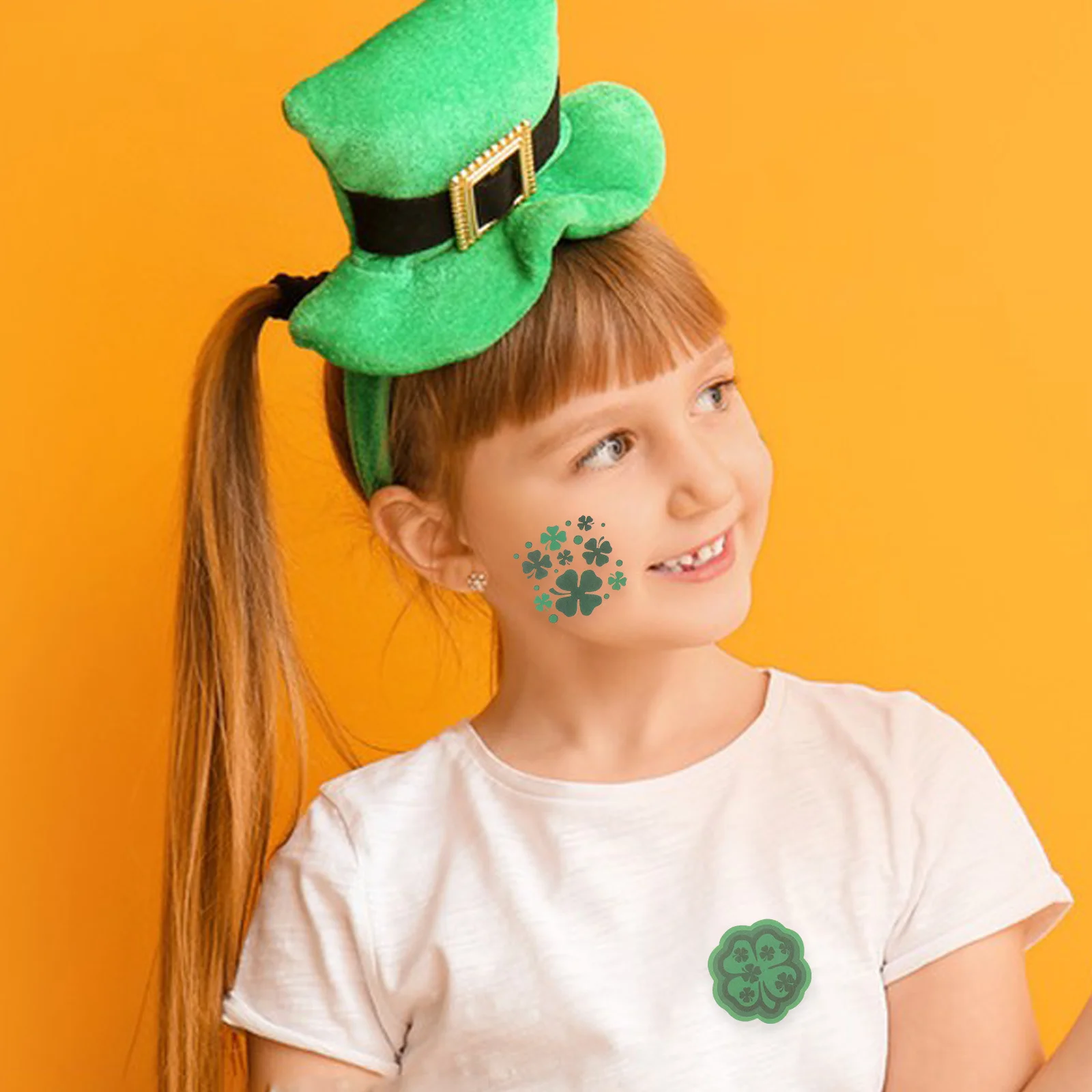 

144 шт., наклейки для татуировок на теле, красочный мультяшный дизайн, временные нашивки для вечеринки в честь Дня Святого Патрика для лица, рук, ног