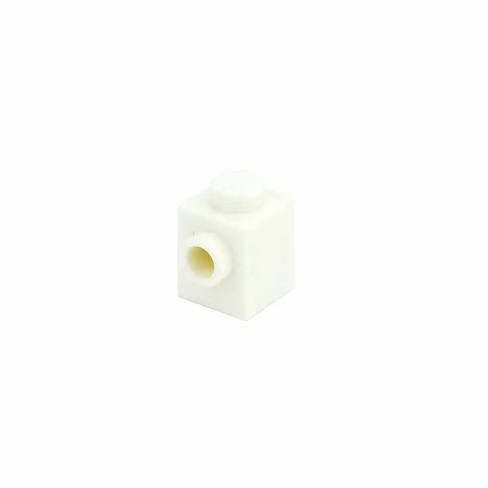 55 Uds. Ladrillos Moc modificados 1x1, juguetes de bloques de construcción DIY para niños con tornillos en el lateral, compatibles con 87087 partículas