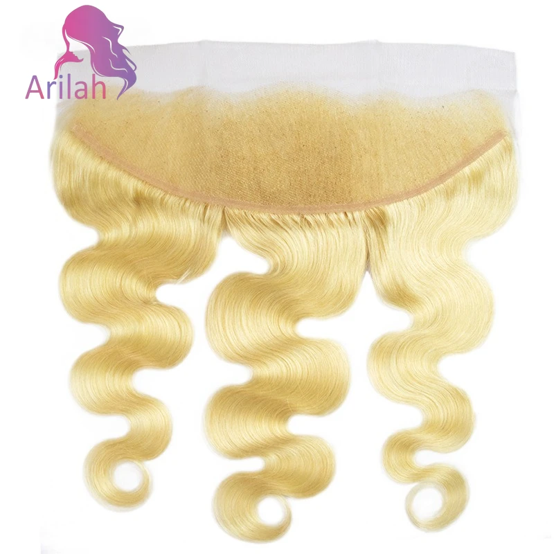 شعر بشري 613 أشقر مموج 13x4 دانتيل أمامي 10-22 بوصة 150% كثافة نهاية كاملة جزء مسبق شعر عذراء برازيلي تم قطعه مسبقًا