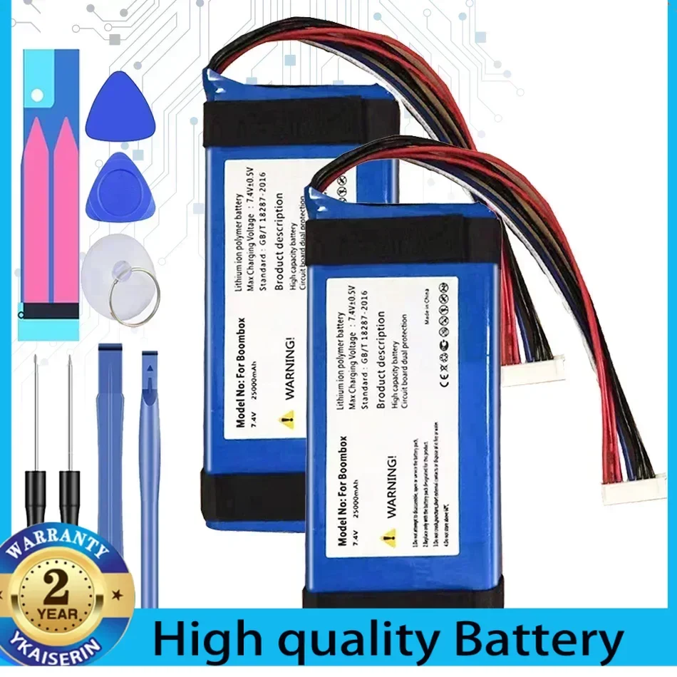 

25000mAh Battery GSP0931134 01 for JBL Boombox, JEM3316,JEM3317,JEM3318 Batteria + Free Tools Warranty 1 Year