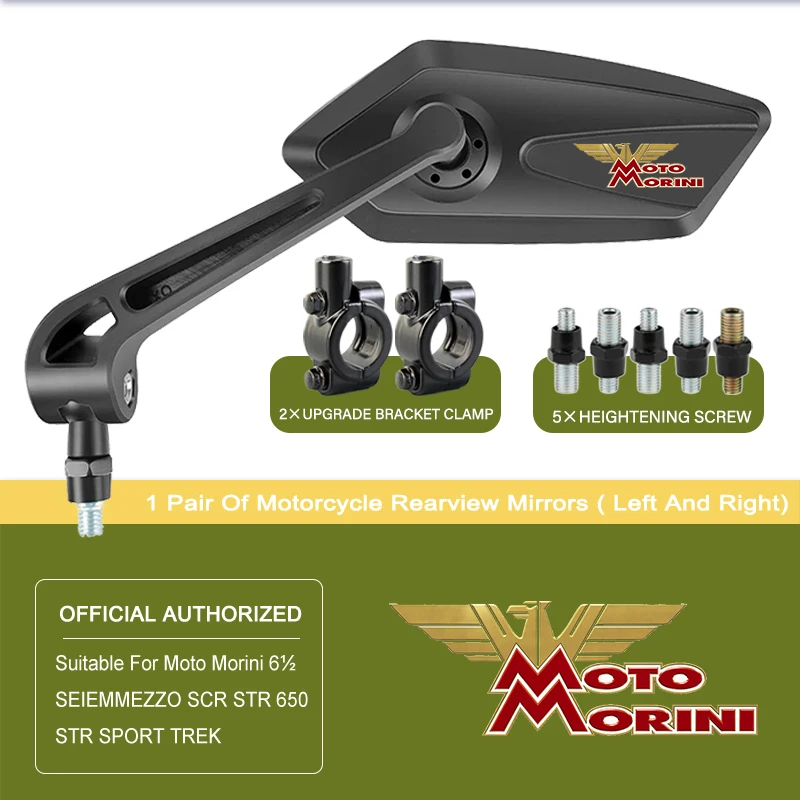 

Зеркало для мотоцикла Moto Morini SEIEMMEZZO SCR STR XCape X Cape 650 650X, регулируемое зеркало заднего вида, простая установка сзади