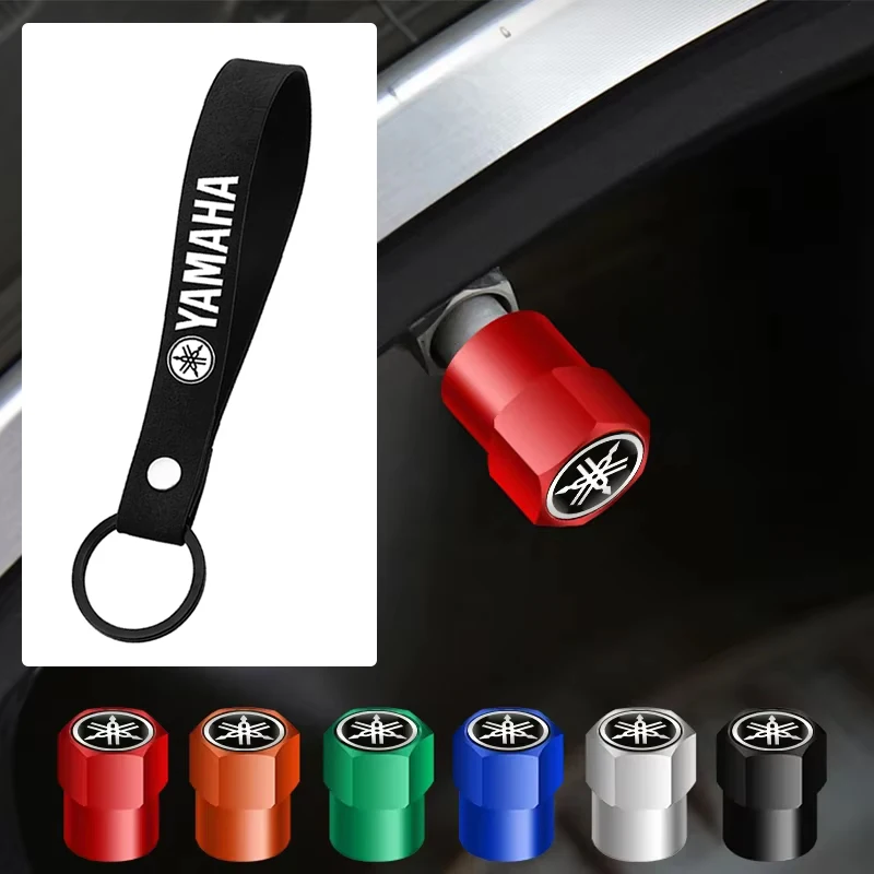 Колпачки клапанов для шин для стайлинга автомобилей Yamaha R1 R3 R25 Mt-09 Mt07 Fazer Fz6 Xj6 R15 TMAX YS125 XTZ125 IB E8 Rxv YBR125 YBR250