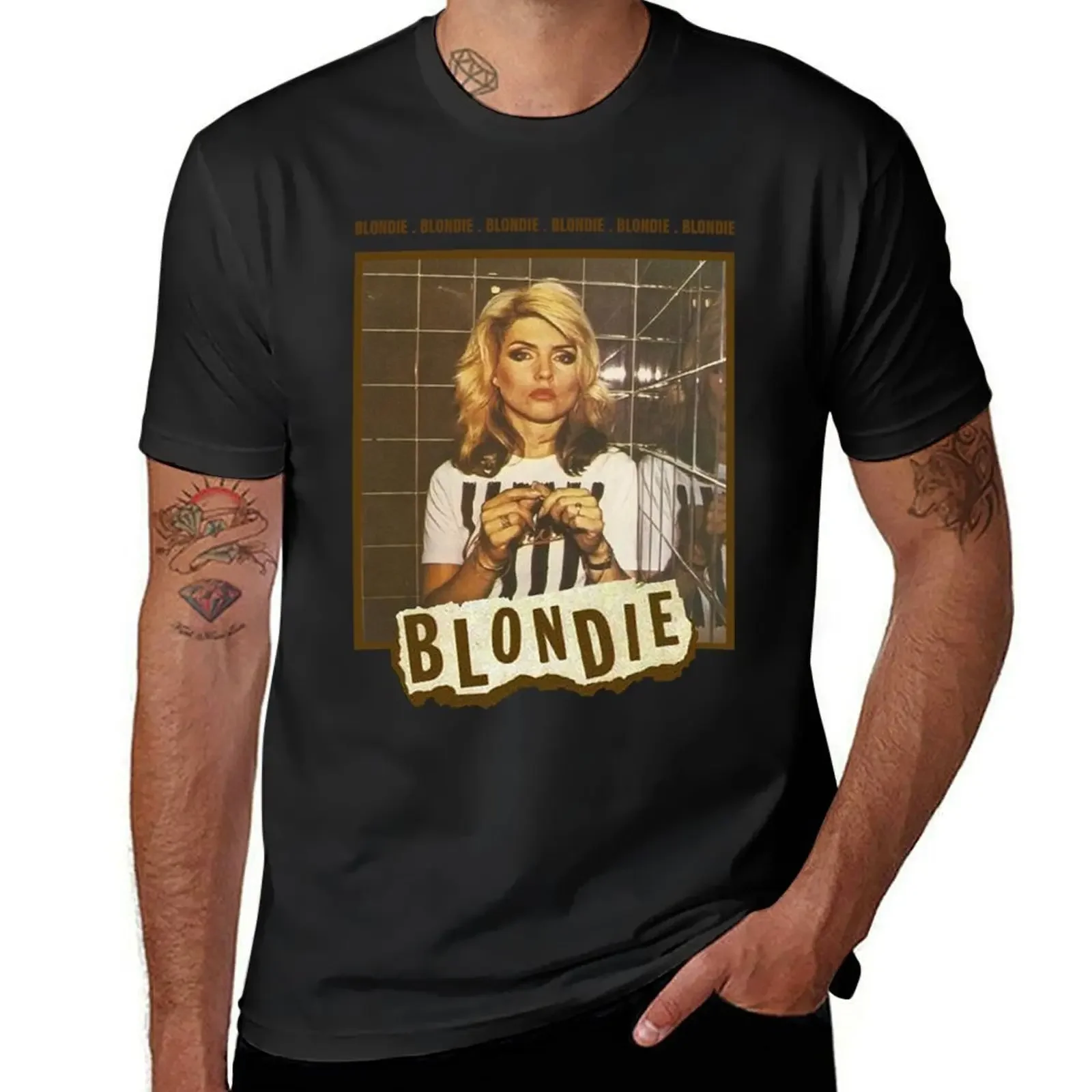 Blóndíe Blóndíe Blóndíe retro T-Shirt anime tshirt vintage t shirts graphic tee shirt big and tall t shirts for men