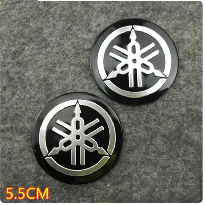 3D Round Black Motorbike Fuel Tank Stickers Accessories Waterproof Moto Decal For Yamaha Logo Sticker Badge Motorcycle Emblem