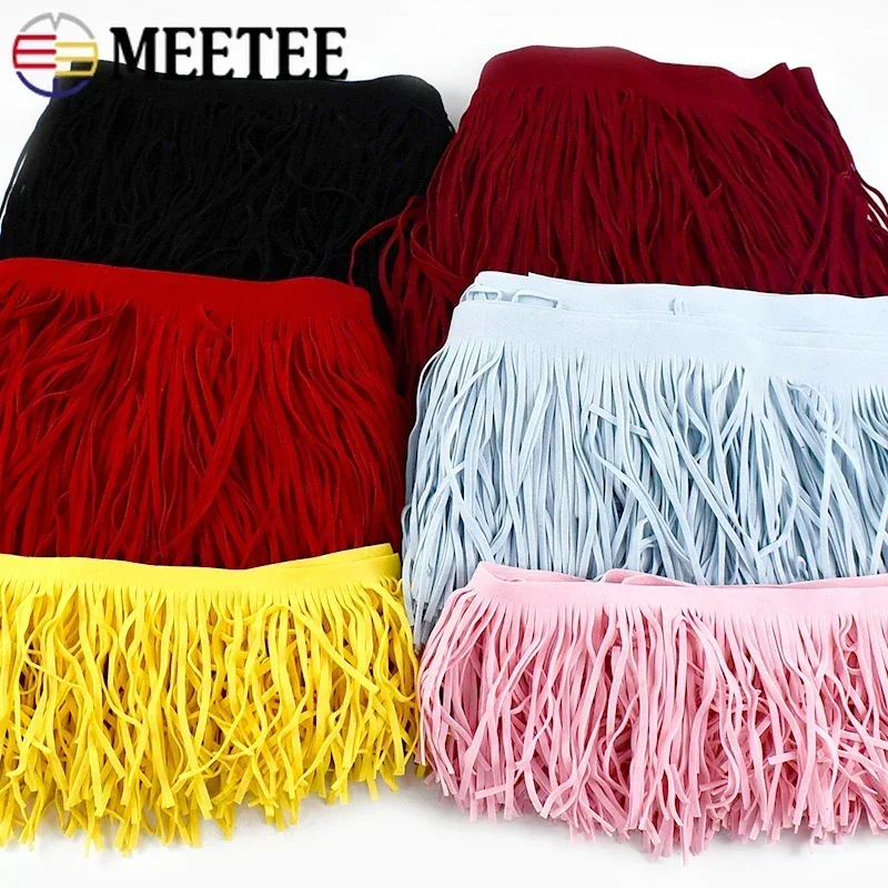 2M 10-30cm Tassel Fringes for Clothes Suede Fringe Dress Decoration Trim Lace Bag Ribbon Fabric Curtain Trimming SewingAccessory