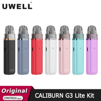 Original Uwell Caliburn G3 Lite Pod Kit 1200mAh Battery 25W E Cigarette Vape Dual Airflow Fit 2.5ml Caliburn G3 Cartridge