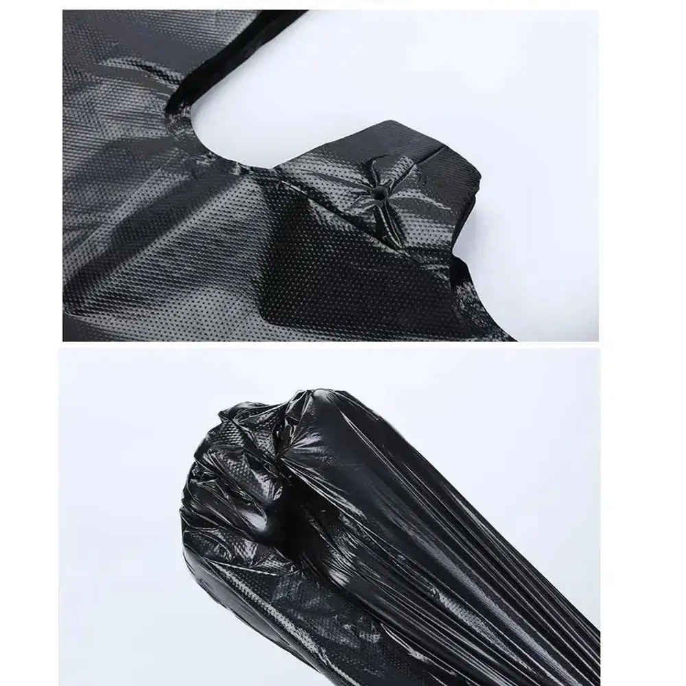 200 Uds. Bolsas de basura gruesas y resistentes, bolsas de basura grandes duraderas de plástico a prueba de fugas, bolsas de basura de plástico industriales de 50*32cm