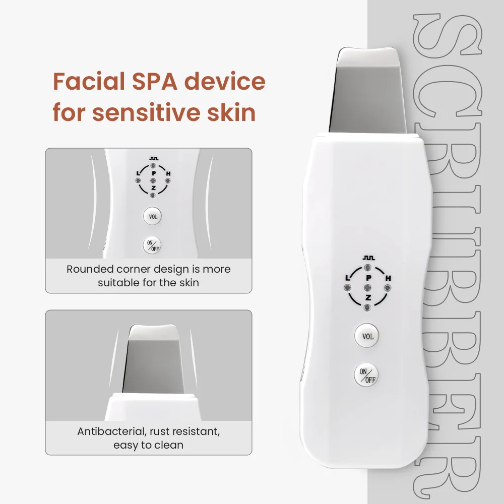 facial ultrasonic cleaner  Deeply clean skin Blackhead Remover Remove dead skin skincare equipment ﻿