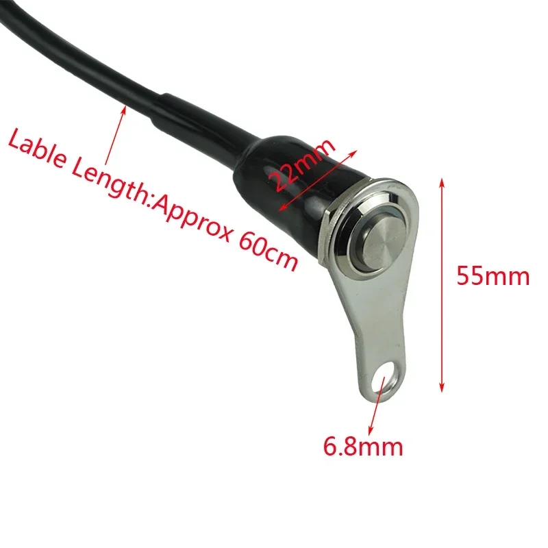 Stainless Steel LED Motorcycle Switch ON-OFF Handlebar Adjustable Mount Waterproof DC12V Headlight Fog Light Horn Start Kill