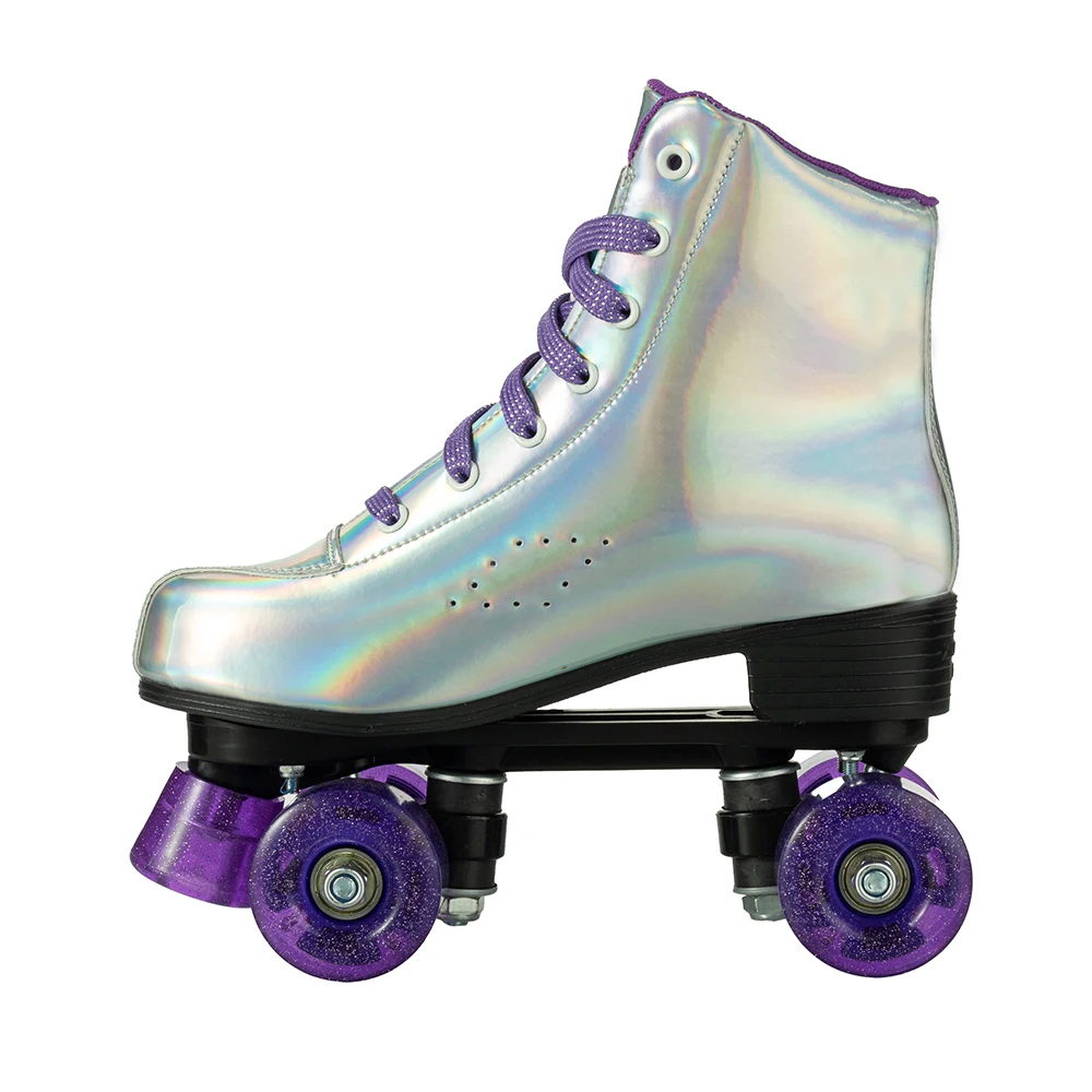 Professional Quad Roller Skates Adult Brush Street 4-Wheel Double Row Ice Skate Shoes Outdoor Sport Sliding Sneaker  Skating