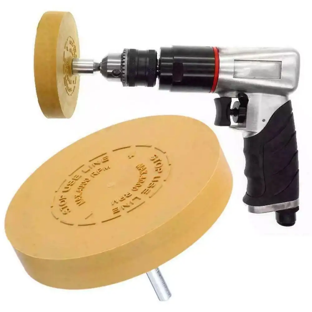 NEW 90mm Decal Remover Eraser Wheel Car Decal Vinyl Tape Adhesive Remover Wheel for Drill Rubber Eraser Cleaning Tool