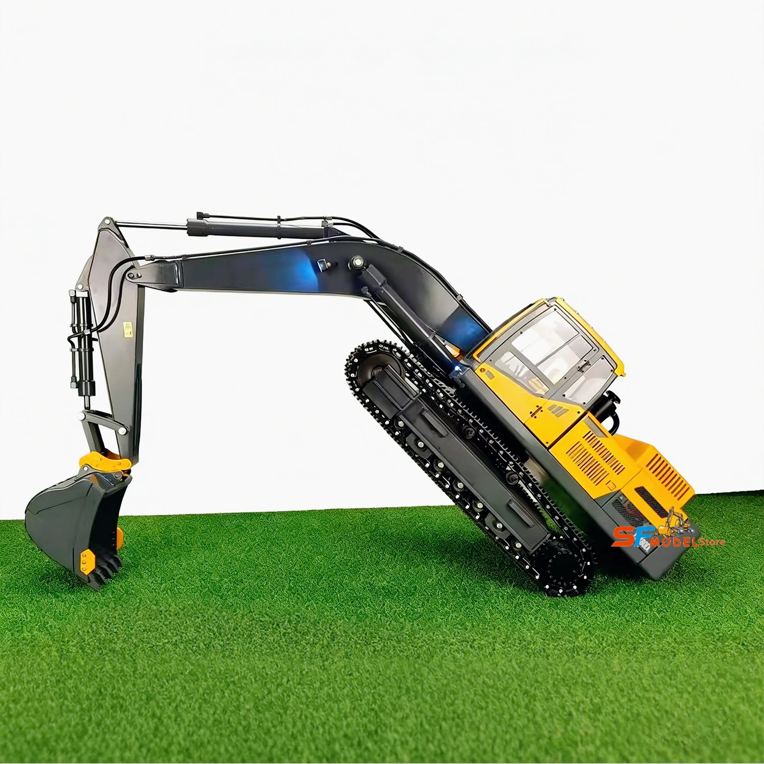 Upgraded 480 RC Excavator 1/12 Metal RC Hydraulic Excavator Model RTR with Lighting System Tracked Excavator Model Toys for Boys