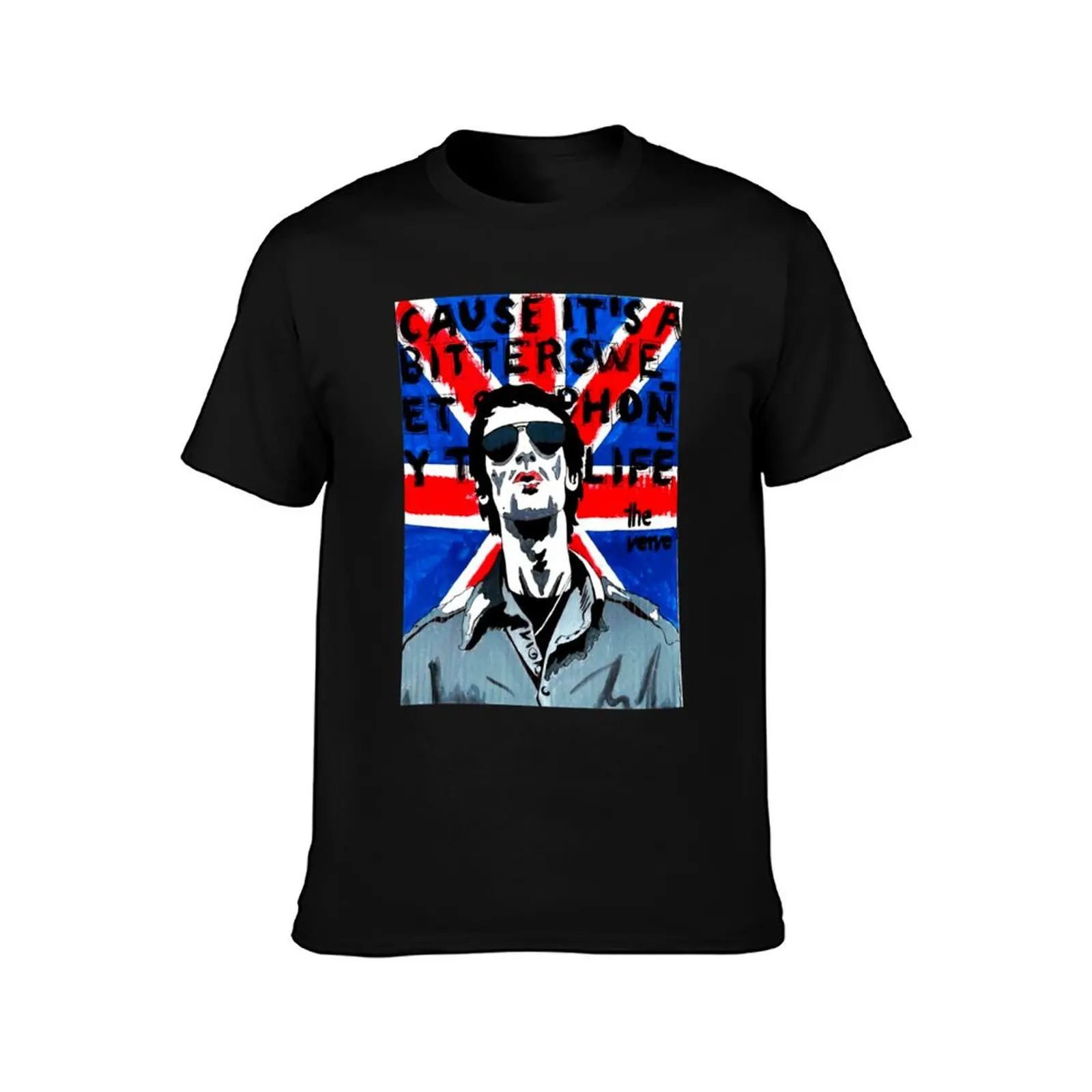 ENGLISH SINGER MOST POPULAR RICHARD ASHCROFT T-Shirt Moisture Wicking Quick Dry Tee T-Shirt