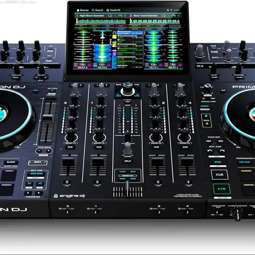 HOT SALES FOR Denon DJ PRIME 4+ Standalone DJ Cont roller & Mixer with 4 Decks, Wi-Fi Music Streaming,