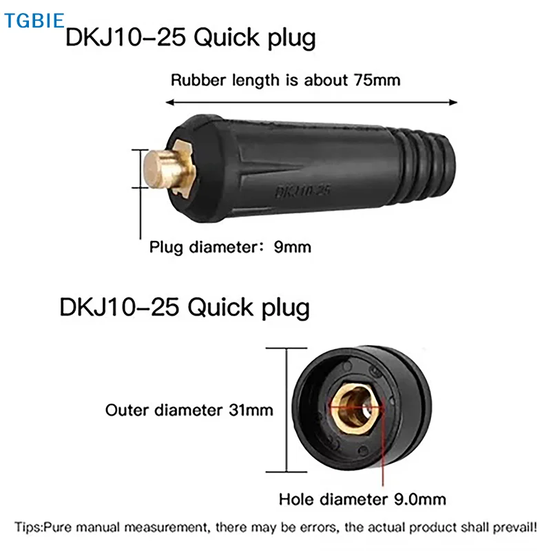 [TL]【TL】DKJ10-25 European Welding Machine Cable Welding Cable Connector Quick Fitting Male Female Cable