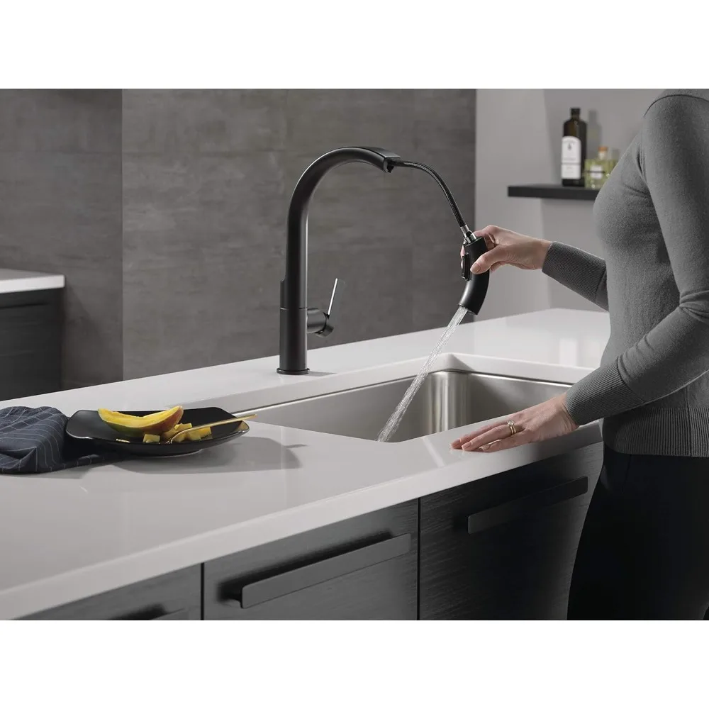 

Faucet Keele Matte Black Kitchen Faucet Black, Kitchen Faucets with Pull Down Sprayer, Kitchen Sink