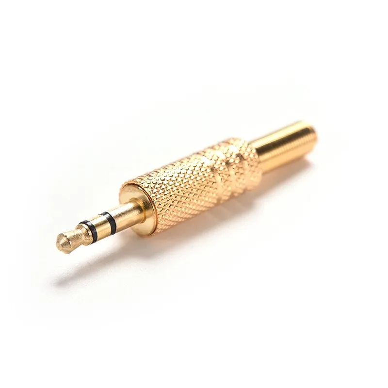 1PC Mini 3.5mm Stereo Audio Jack Plug 1/8Inch Jack Plug Male Plug Coax Cable Audio Adapter Connecters