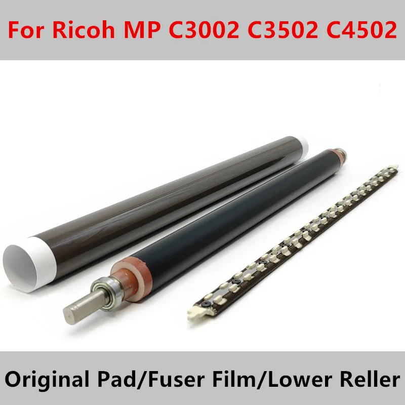 MPC3002 MPC3502 Original Oil Application Pad Japan Fuser Fixing Film Sleeve Pressure Roller For Ricoh MP C3002 C3502 C4502 C5502