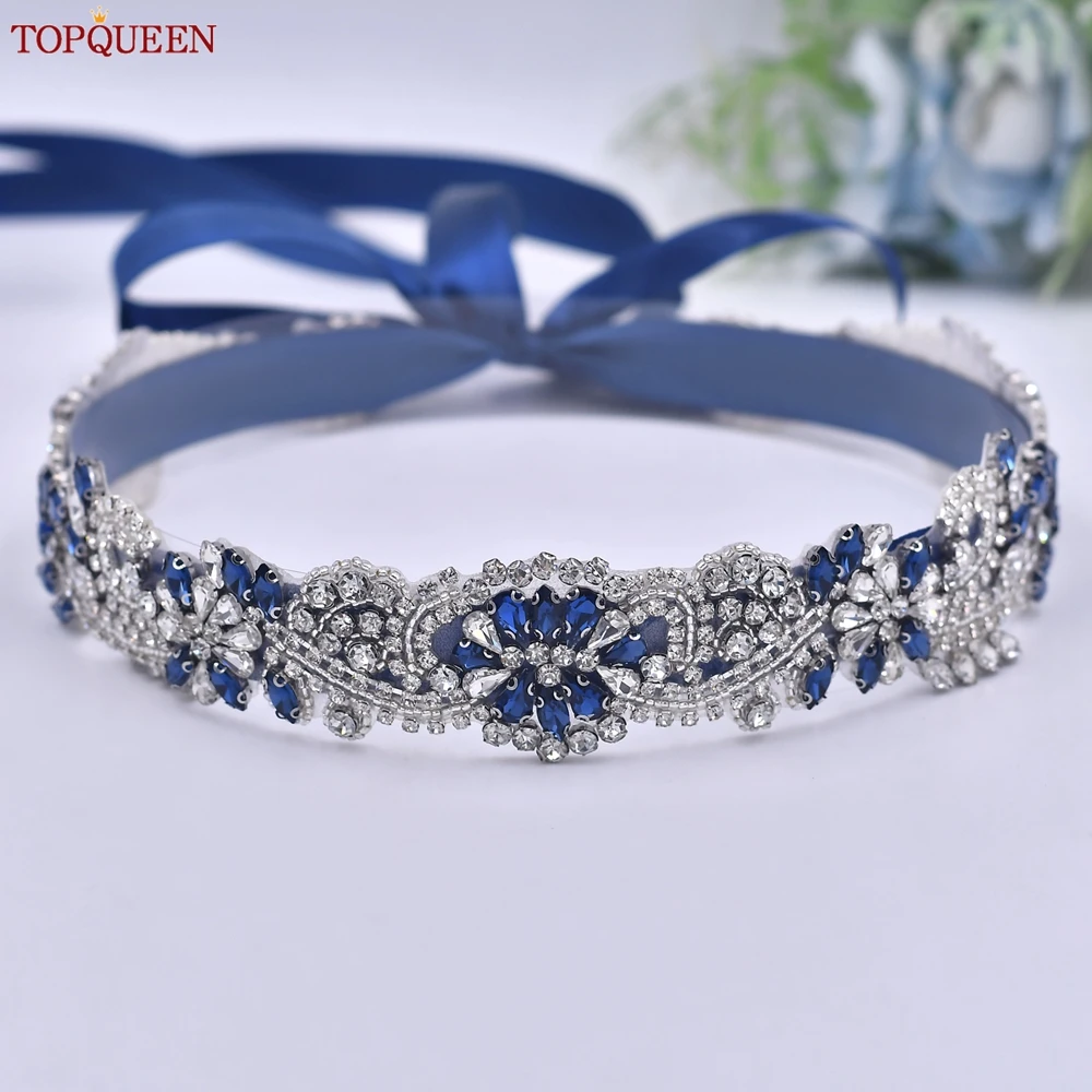 Topqueen Bruiloft Luxe Riem Volledig Strass Bruids Sjerp Bruiloft Accessoires Custom Avondjurk Vrouw Riem S106-ML