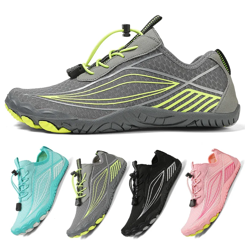 Trendy men's aqua shoes Lightweight non-slip outdoor sports shoes Breathable fitness running shoes wading river shoes