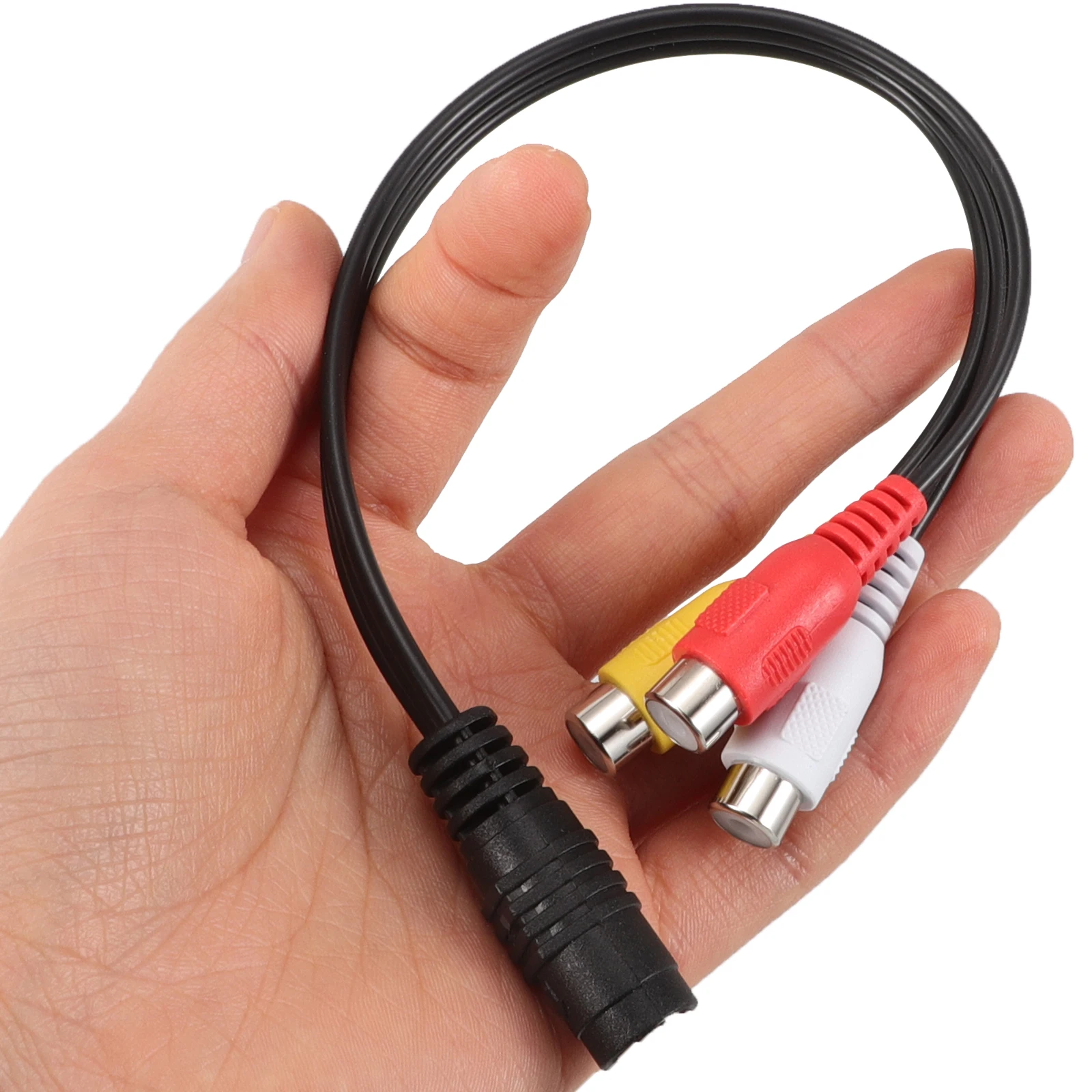 

HD Video Adapter Cable S-Video Converter Durable Audio Visual Laptop Projector Monitor Connection Plastic for Video