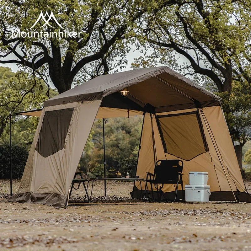 for Ogawa House Shaped Tent Outdoor Camping Multi Person Light Luxury Waterproof Sun Protection Retro Exquisite Mountain