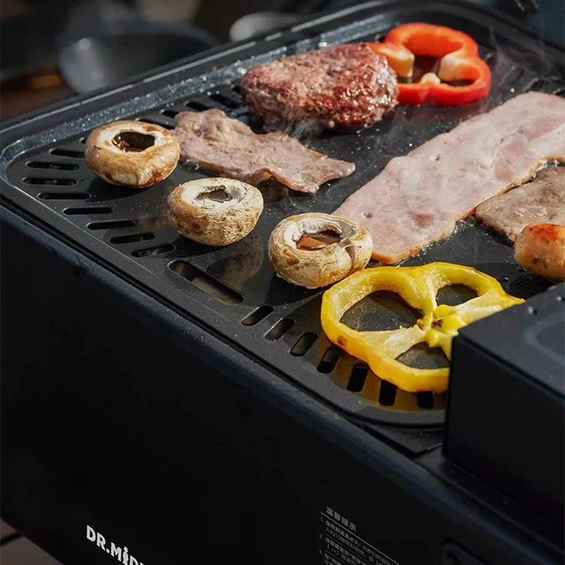 

DC 12V Portable Wood Pellet Grill and Smoker Black Small Outdoor Grill Electric Heating Stove Kitchen Appliances Camping Picnic