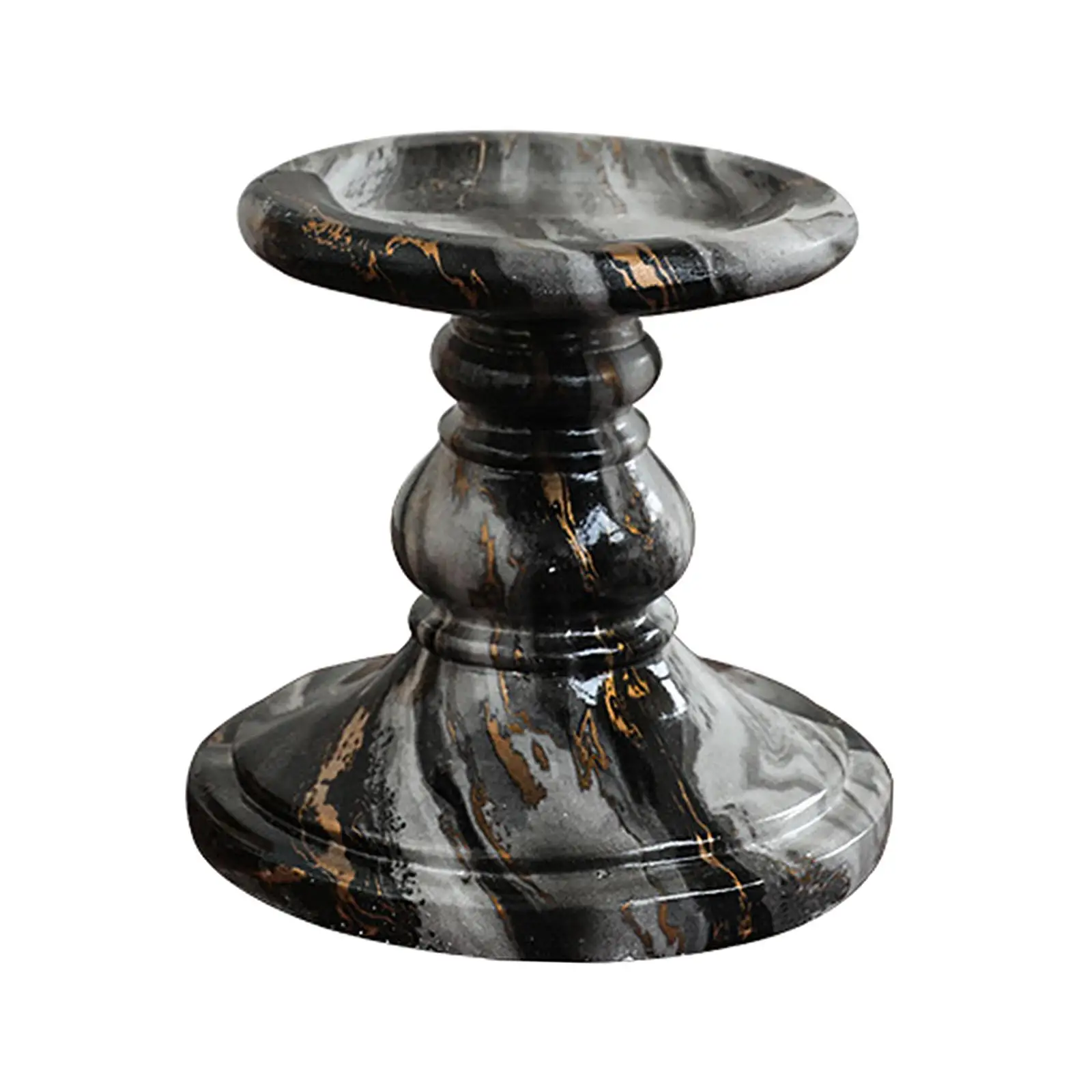 Imitation Marble Candle Holder Nordic Candlestick Candleholder Votive Tealight Holder for Anniversary Shelf Birthday Home Decor
