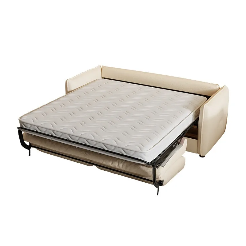 

Foldable Nordic Style Sofa Bed with Mattress for Small Spaces Convertible 2 in 1 Single Double Sofa Bed