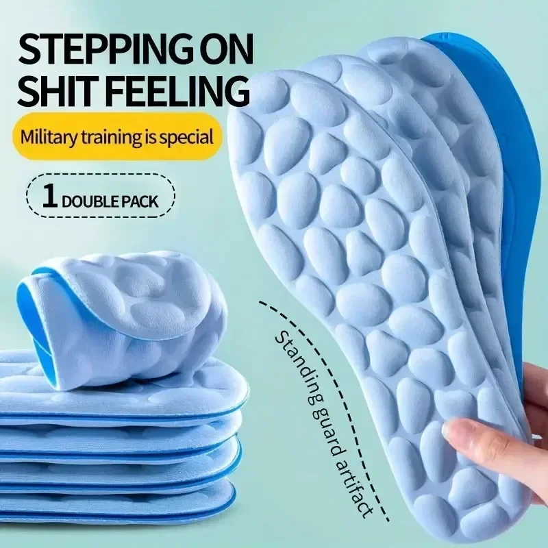 2/6 Stuks Zachte Massage Memory Foam Inlegzolen Voor Sport Loopschoenen Zool Ademend Kussen Pads Vrouwen Mannen Voeten Orthopedische inlegzolen