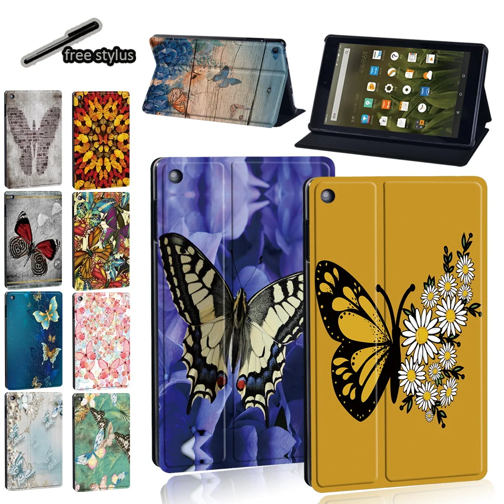 

PU Leather Tablet Case for Fire 7(5th/7th/9th/12th)/HD 8 Plus(6th/7th/8th/10th)HD 10 Plus(5th/7th/9th/11th) Stand Protect Cover