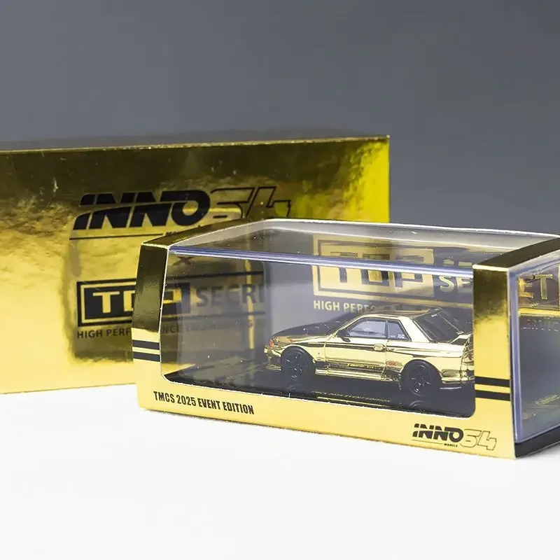 INNO 1/64 Nissan GTR R32 2025 Maleisië Tentoonstelling Limited Legering Speelgoed Motorvoertuig Diecast Metaal Model Geschenken