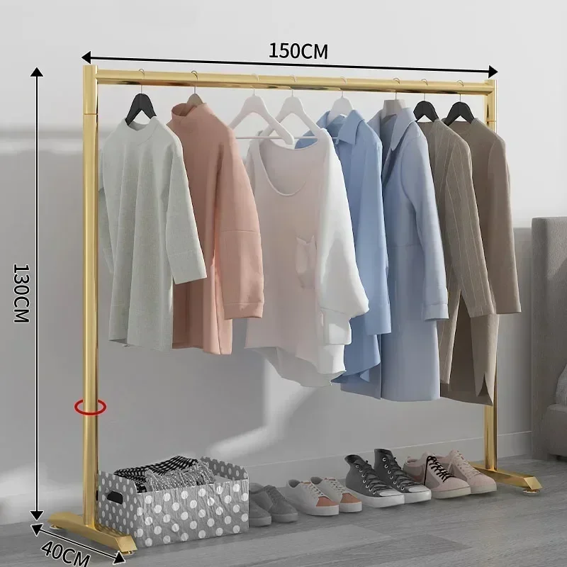 Standing Metal Coat Racks Wall Gold Industrial Loft Organizer Clothing Rack Corner Modern Perchero Para Bolsos Nordic Furniture