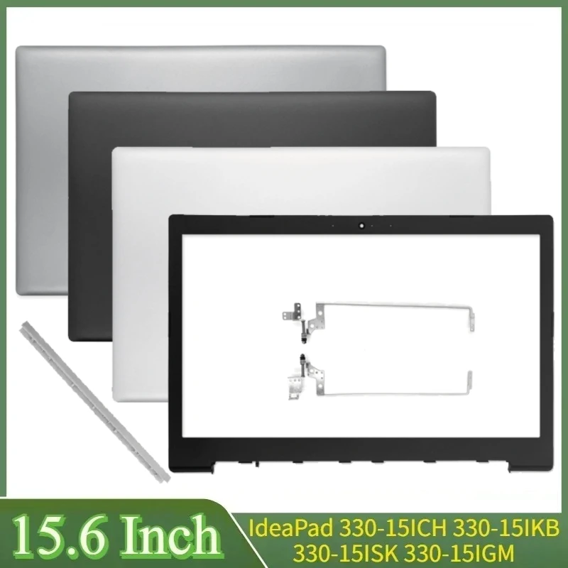 15,6 "para IdeaPad 330-15ICH 330-15 330-15IKB 330-15ISK 330-15IGM 330-15ARR cubierta trasera LCD para portátil bisagras de bisel frontal