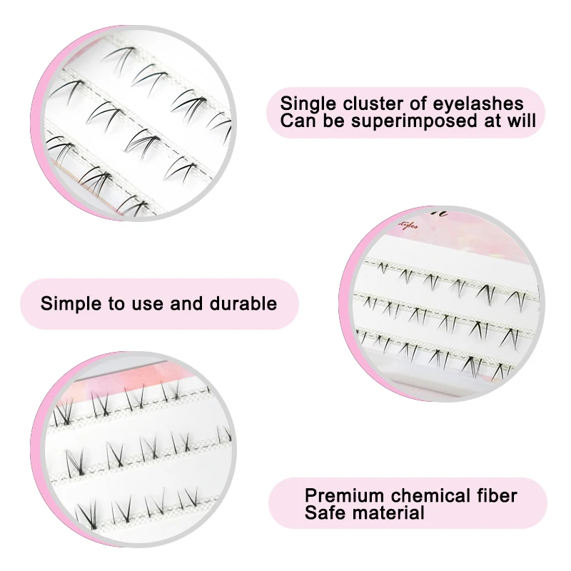 V-Shaped Fake Lashes Air Lower Eyelashes Fairy Segmented Natural Under Lashes Manga Bottom Lashes Makeup Tools Eyelash Extension