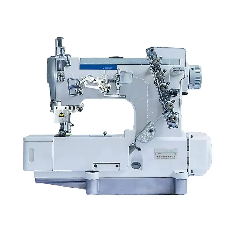 High-Speed Five-Thread Direct Drive Sewing Machine With Big Square Head Metal Mechanical Needle Feed For Car Blanket Wrapping