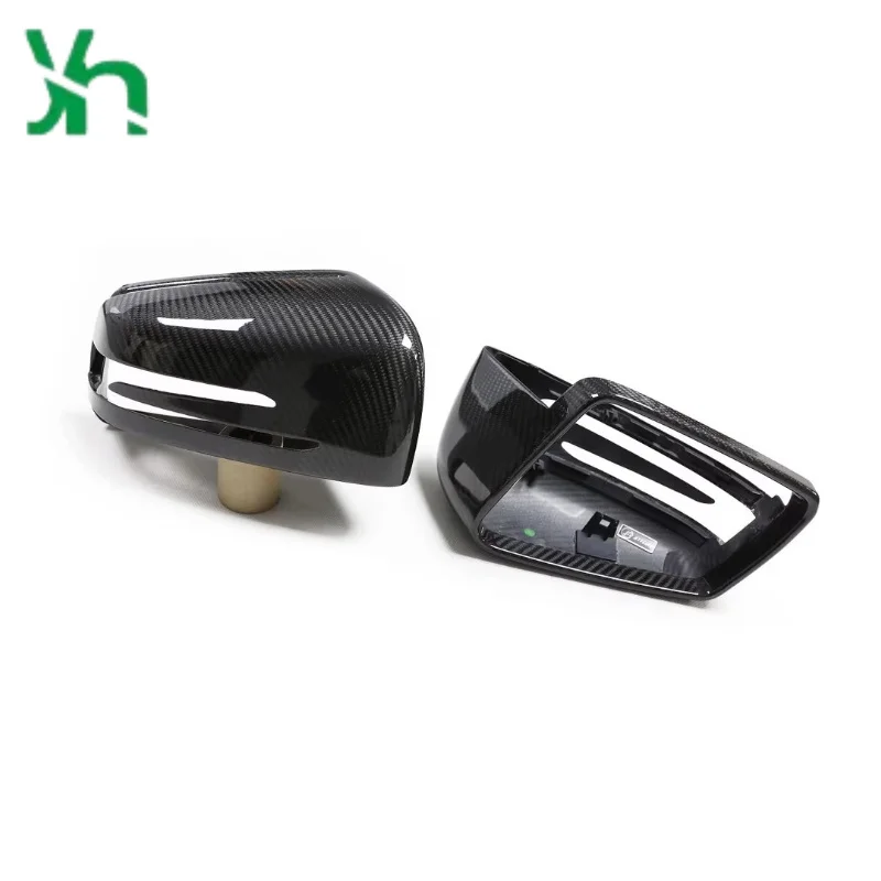 لمرسيدس بنز GLK GLA X204 X156 2008 2009 2020 2021 ألياف الكربون الباب الجانب مرآة الملحقات